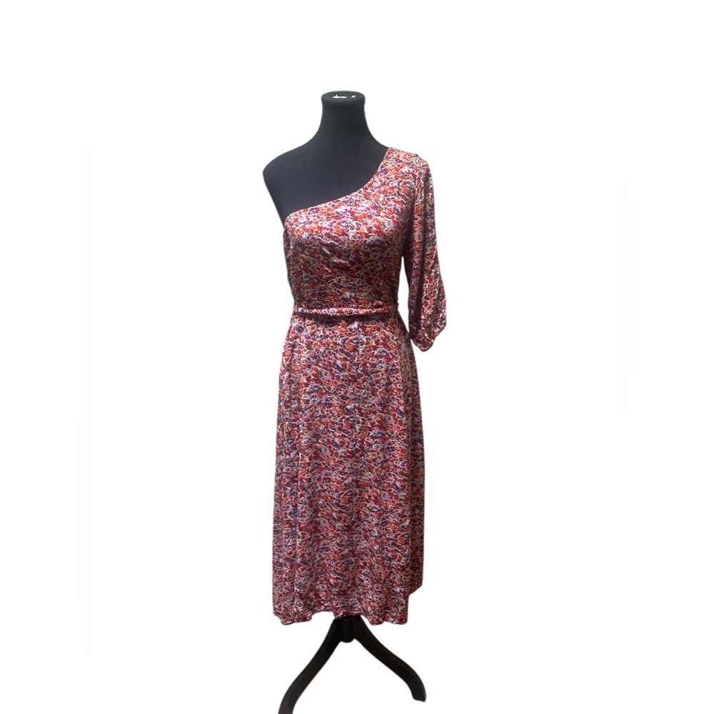 American Eagle Outfitters One-Shoulder Multicolor Dress XL GUC
